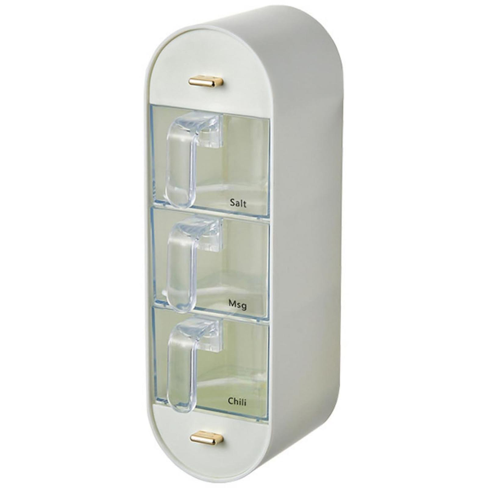 Racks à épices de cuisine muraux avec cuillères Ensemble de boîte à épices pour l’utilisation du barbecue de l’hôtel familial