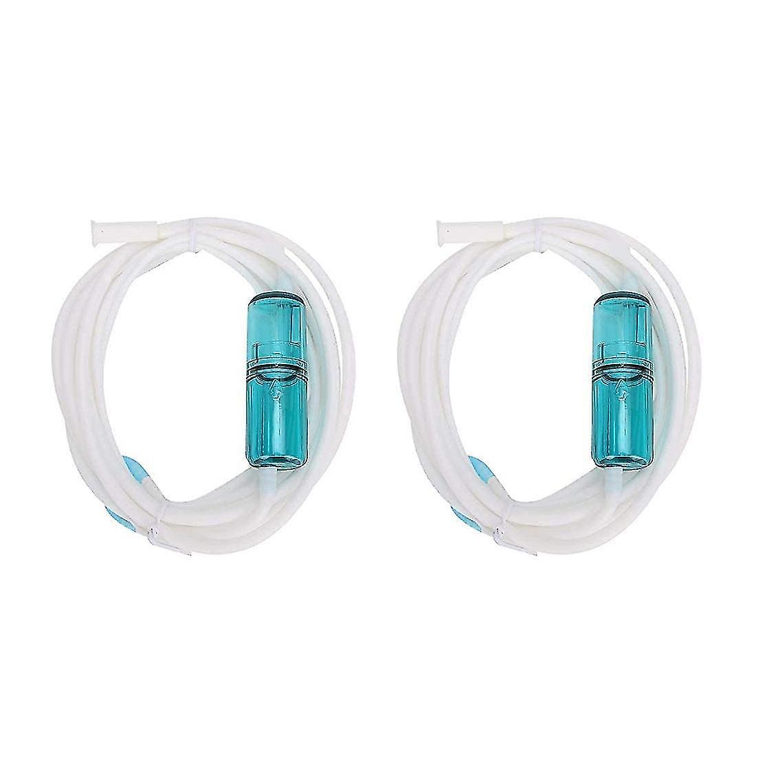 2 Pcs Nasal Oxygen Tube Elastic Silicone Oxygen Tube Nasal Cannula Oxygen Tubing Connectors