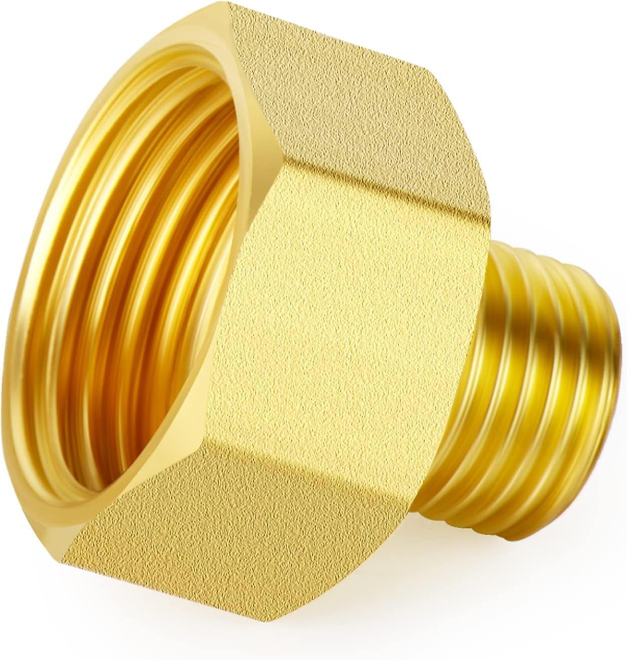 5pcs Brass Pipe Reducer Adapter, F3/4 Bsp Female To M1/4 Bsp Male Ephe Connector