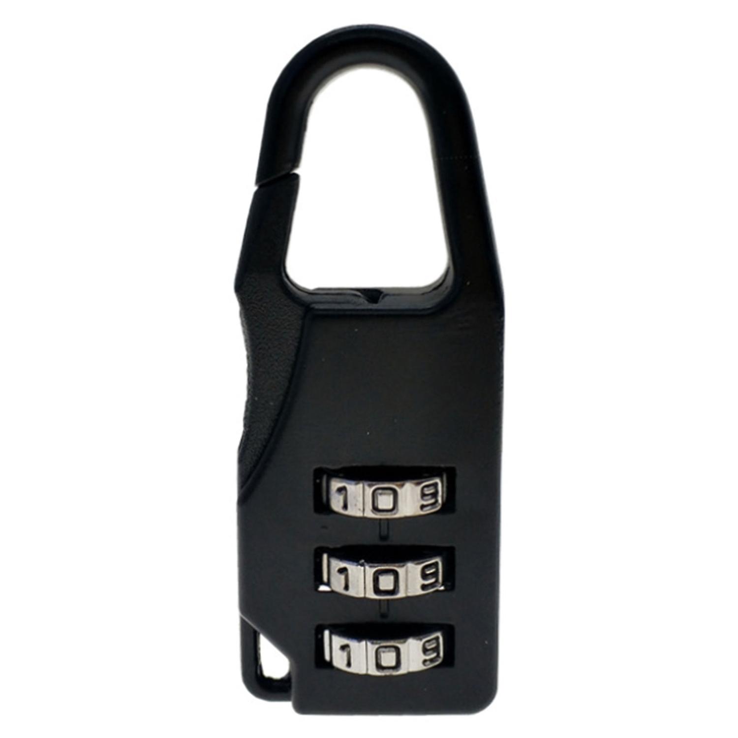 3 Dial Digit Number Code Password Combination Padlock Travel Security Safe Lock