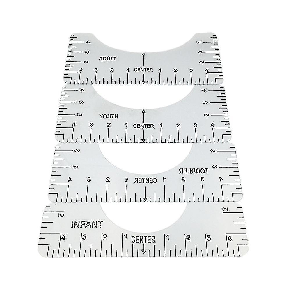 4pcs/set Ruler Guide Set Diy Rulers Tools
