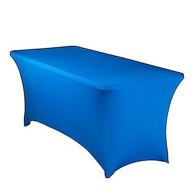183*76*76Cm Blue Rectangular Fitted Spandex Tablecloths X4344