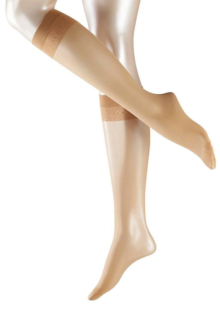 Falke Matte Deluxe 20 Denier Transparent Matte Knee High Tights - Golden Tan