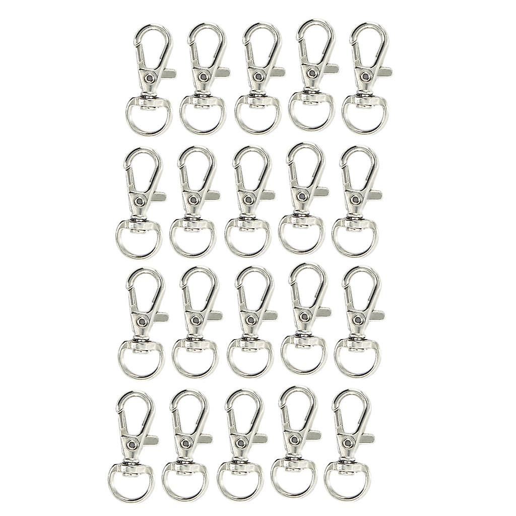 20 pièces Pivotant Trigger Lobster Clasps Clips Sac Key Ring Hook Findings