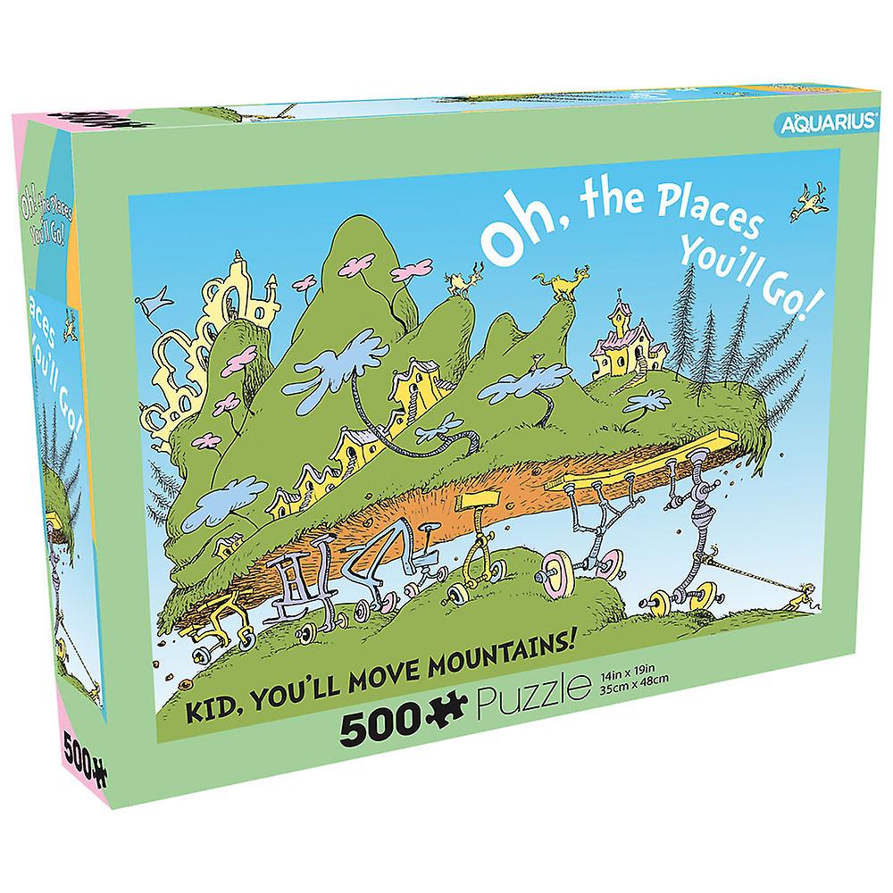 Officially Licensed Aquarius Oh the Places Youll Go Dr Seuss 500 Pieces Puzzle