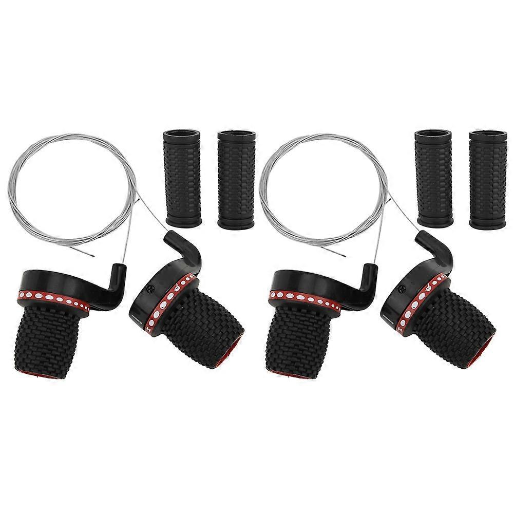 Bike Speed Twist 2 Pair Outdoor Mountain Bike Bicycle Speed Shifter Transmission Handle Twisted Grip Bike Speed Shifter
