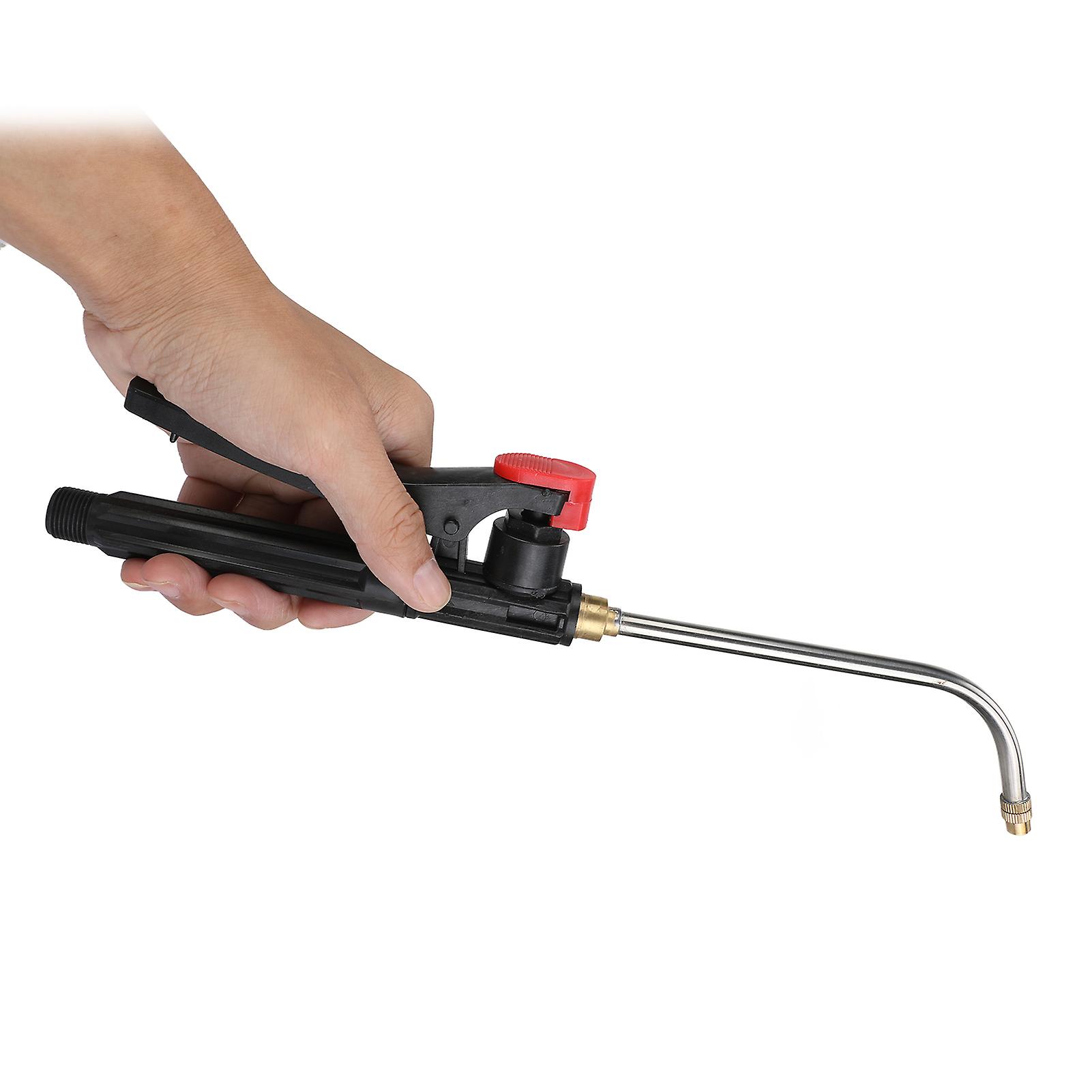 Garden Watering Wand G3/8 External Thread Agricultural Spray Rod with Curved Nozzle Fine Atomization Adjustable Copper Nozzle 