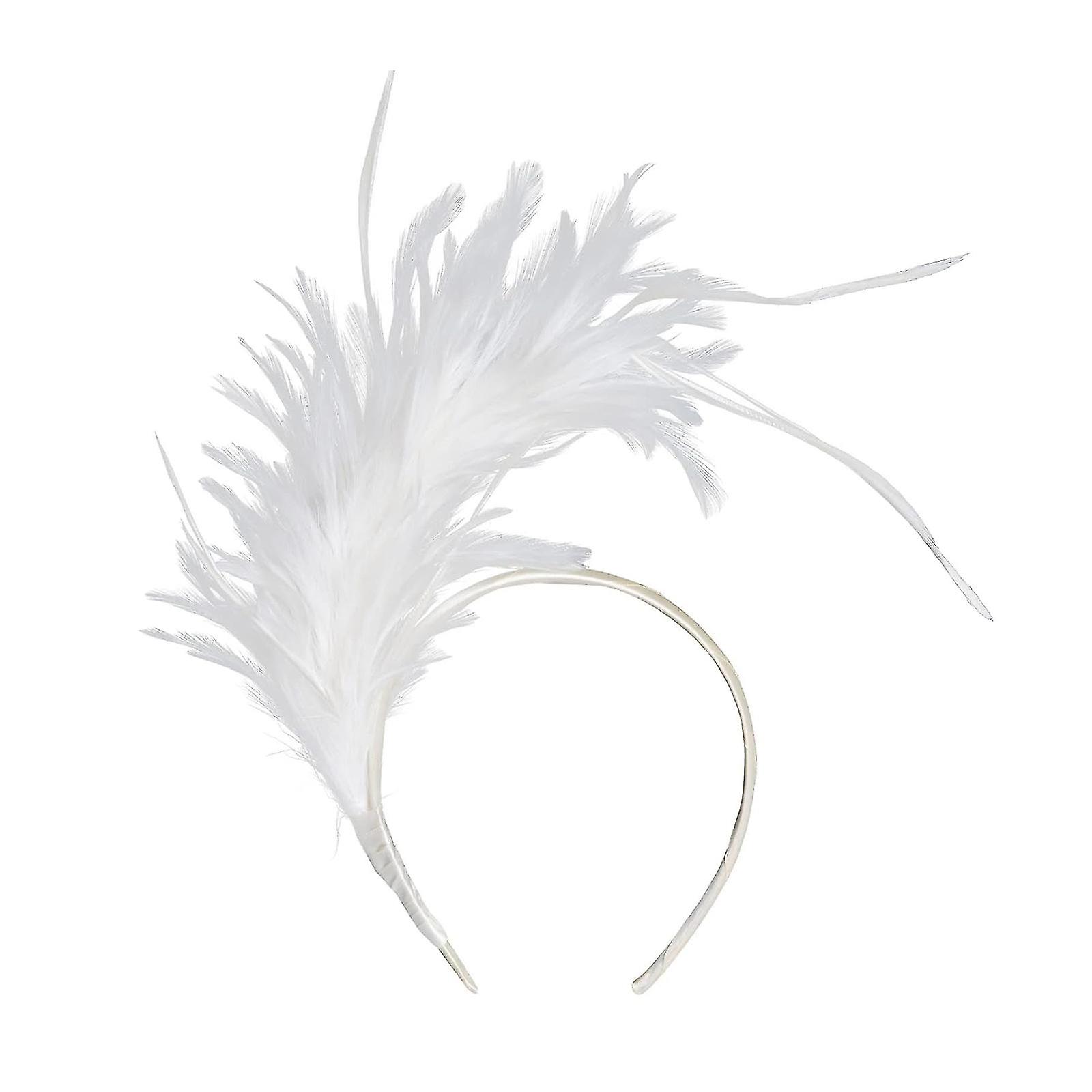 Lady Feather Čelenka Čelenka Boho Karneval Maškarní Šaty Party Obruč Obruč Bands-yuyu