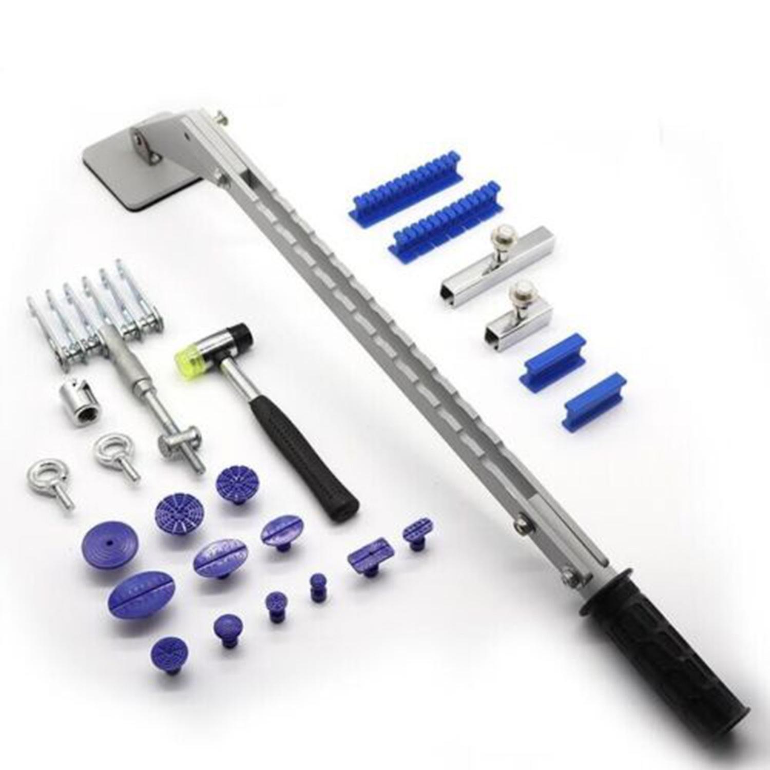 Auto Body Repair Kit - Car Dent Puller, Lever, Removal Hammer Tool Set
