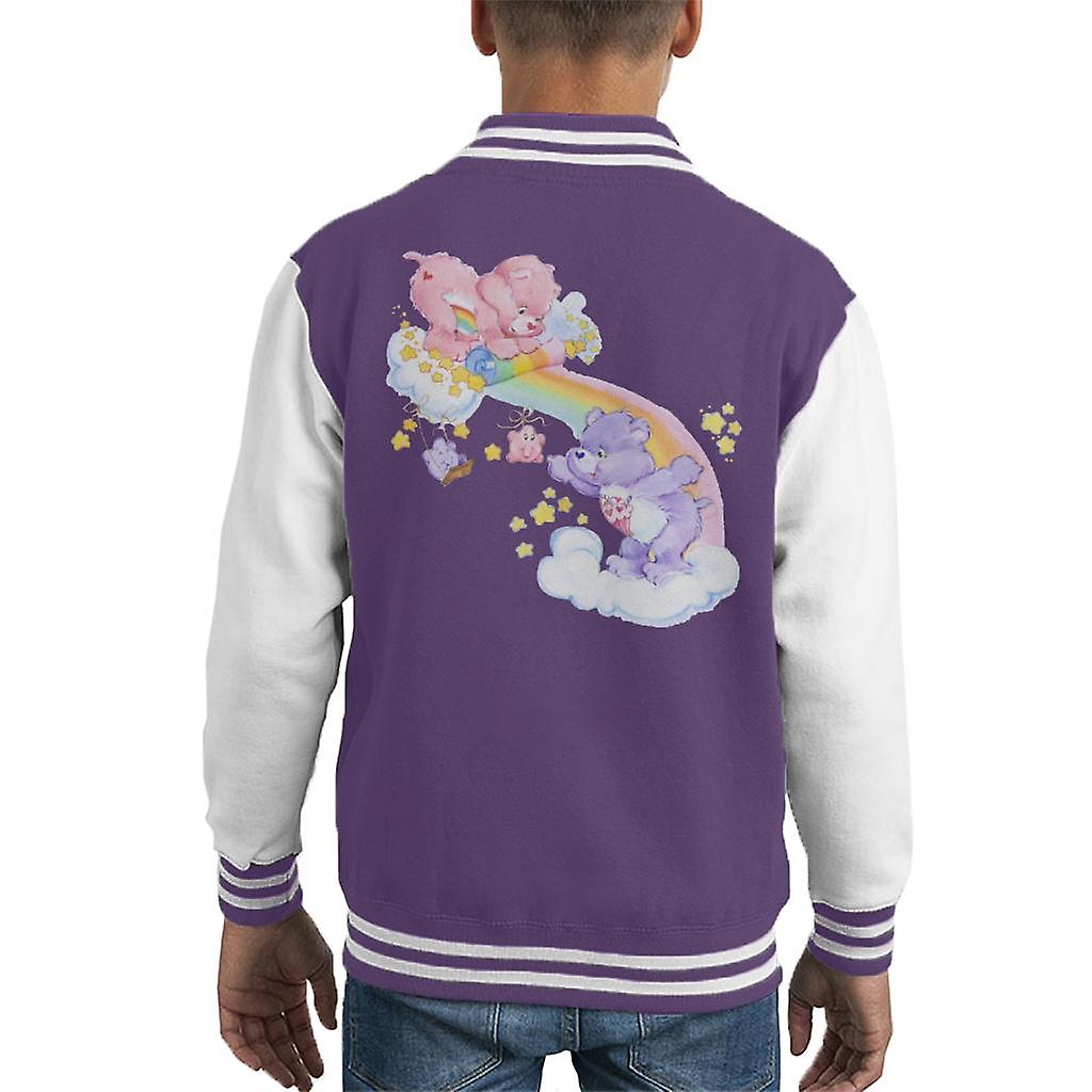 Care Bears Cheer Bear And Share Bear Unrolling A Rainbow Kid's