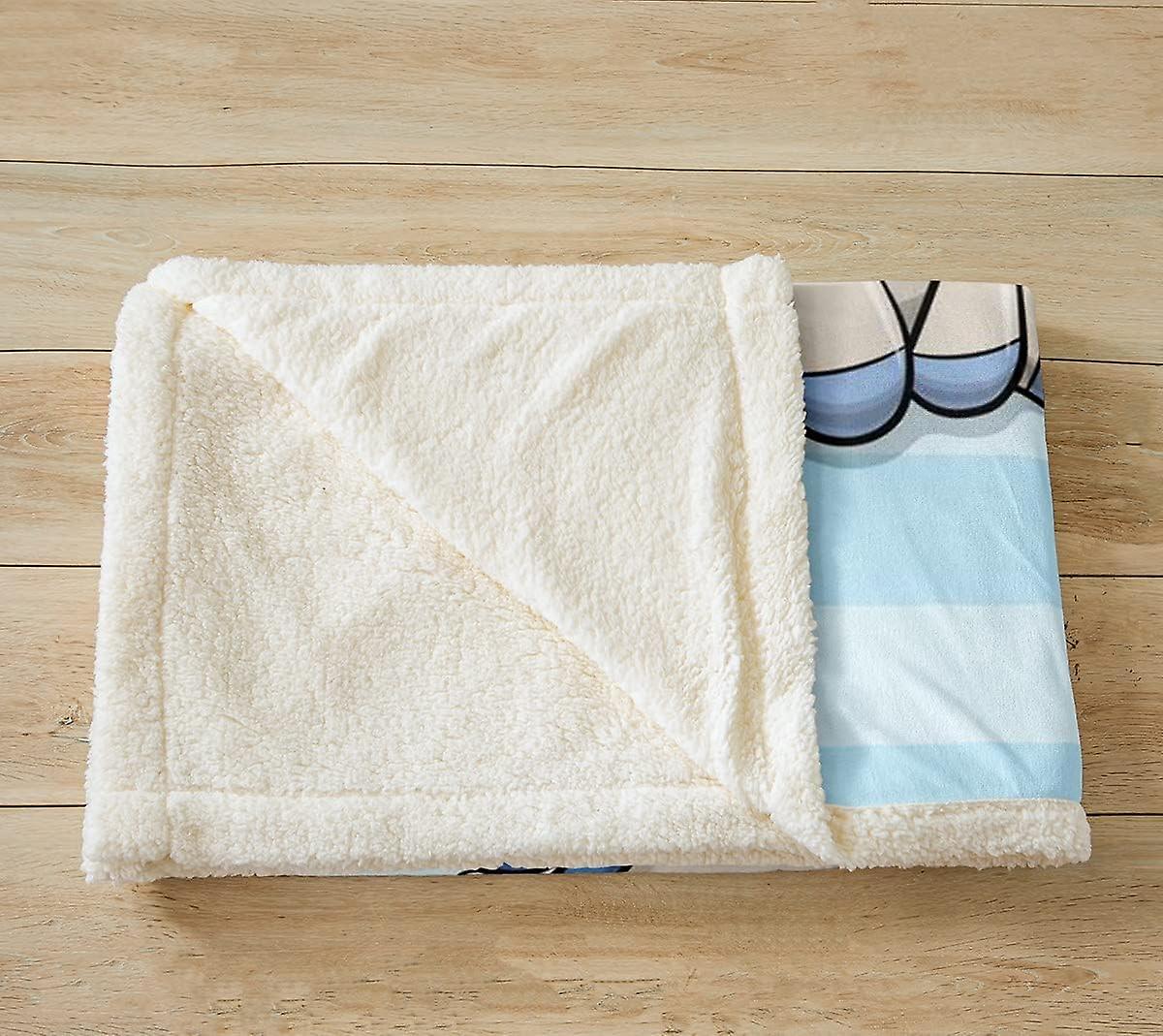 Manta de unicornio para niñas, manta de vellón sherpa para