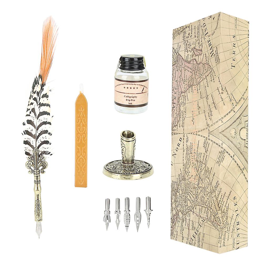 1.0mm复古风格钢笔套装礼盒套装学生书写工具家居装饰
