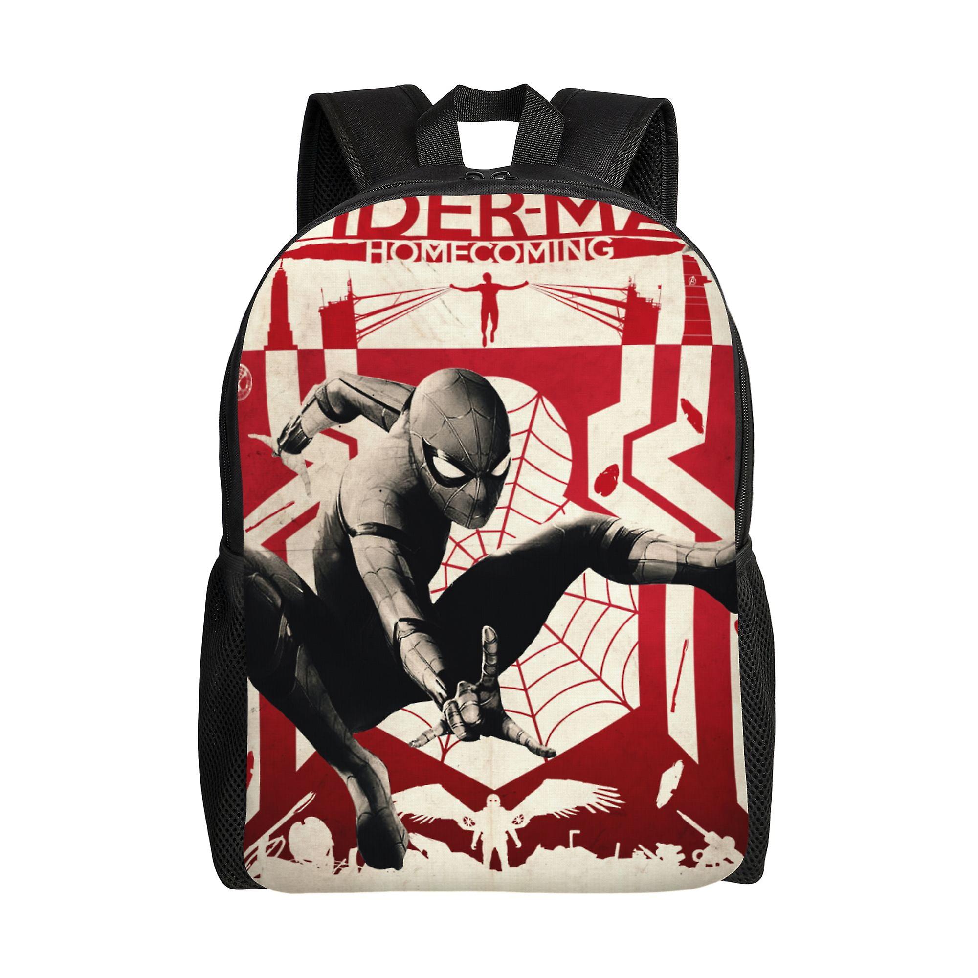 Spider Man Backpack, Adult Kids Simple Lightweight Casual Backpack for Children Student, Travel Backpack Laptop Backpack for College Work Camping