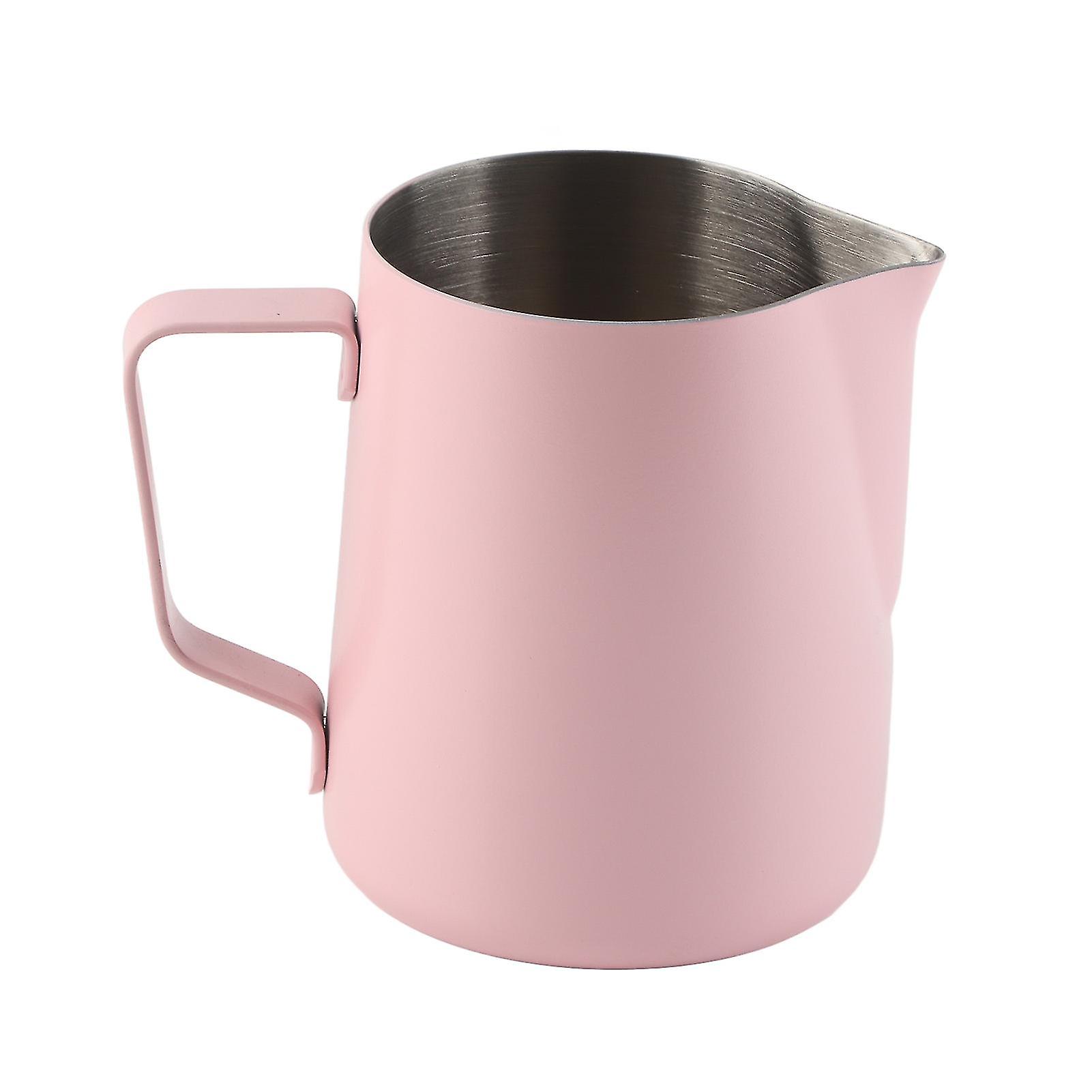 Vaso rosa de acero inoxidable de 600 ml - Accesorio Latte Art