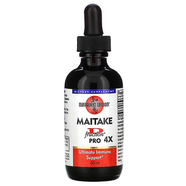 Mushroom Wisdom, Maitake D-Fraction, Pro 4X, 60 ml