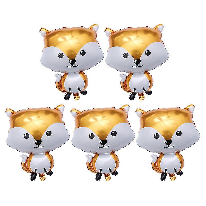 5pcs Birthday Foxes Balloon