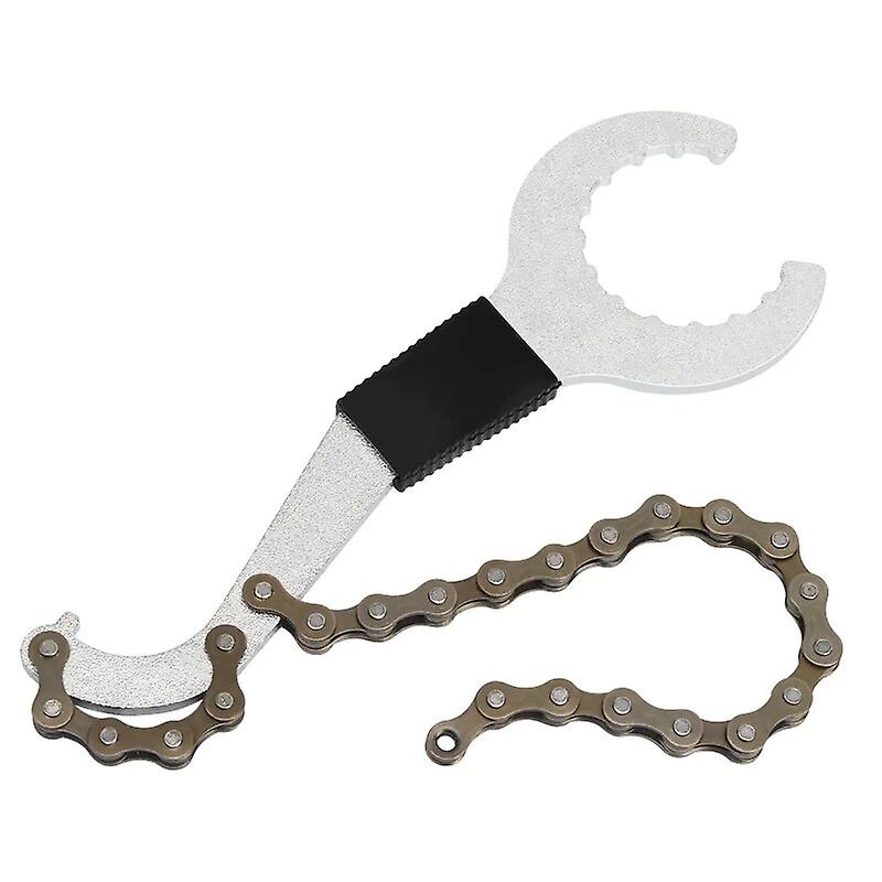 3 In 1 Bicycle Cassette Flywheel Removal Tool With Chain Whip Sprocket Wrench Mtb Road Bike Bottom Bracket Remover Bb Spanner