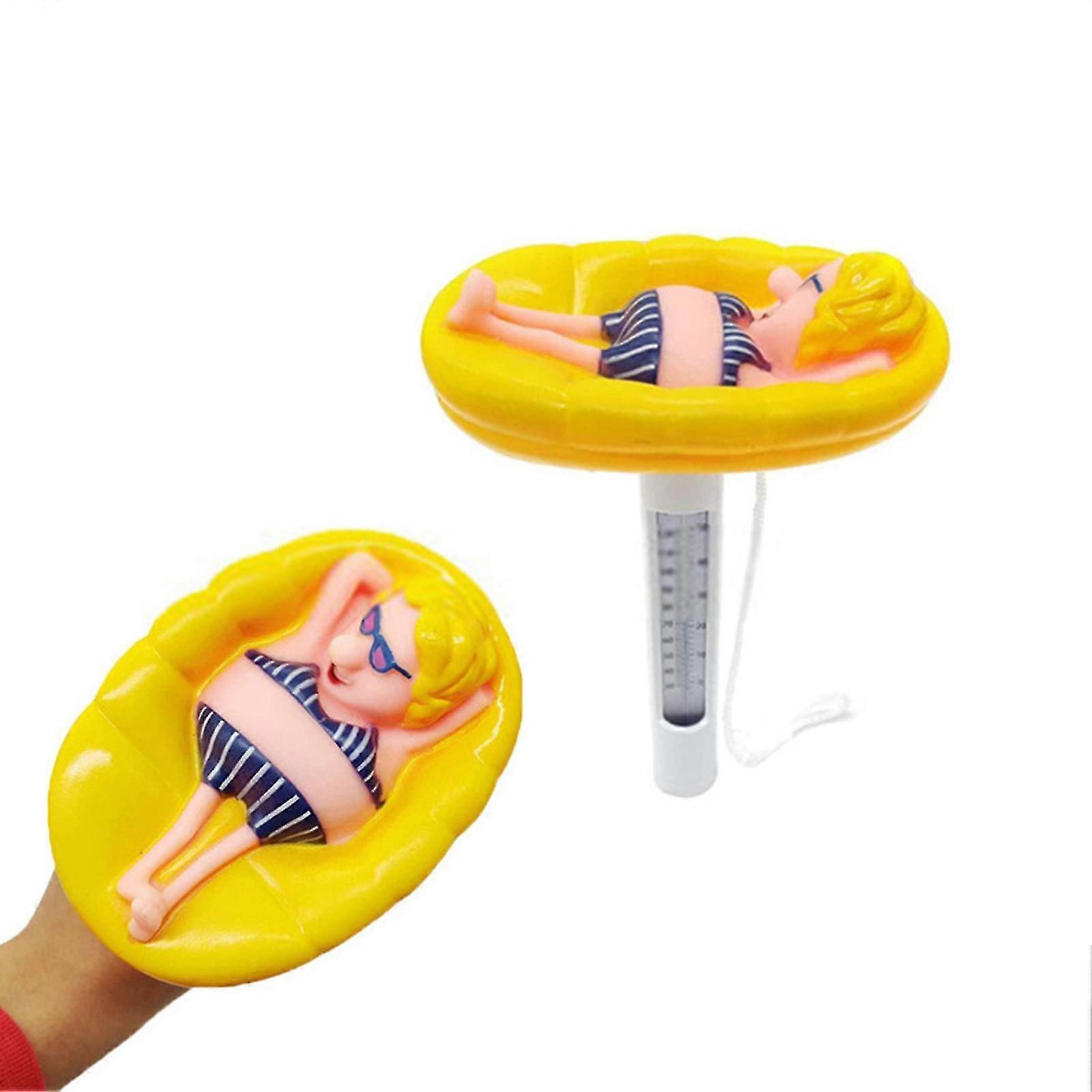 Large Floating Pool Thermometer Water Temperature Thermometers With String For Outdoor &-Good