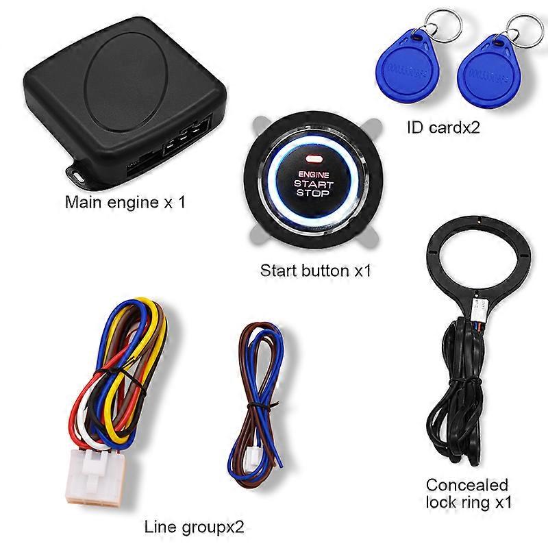RFID lock Car Key Systems Key blade one start, anti-theft  one start system, one start switch button