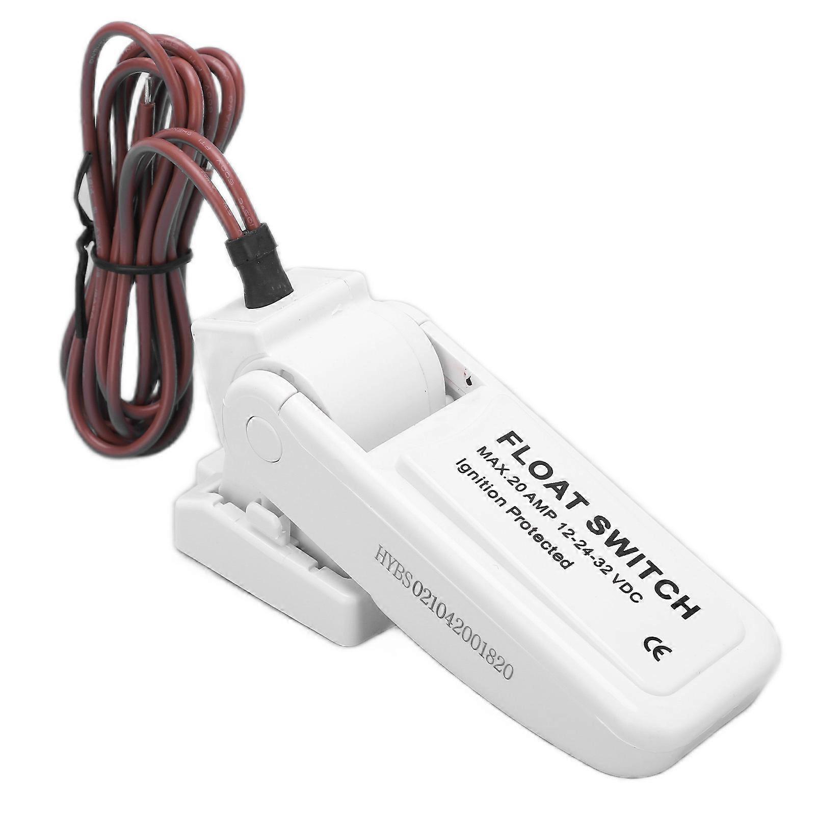 Float Switch 12?24?32V 18AWG Ultrasonic Welding Not Leaking Automatic Bilge Level Control for Yacht Boat