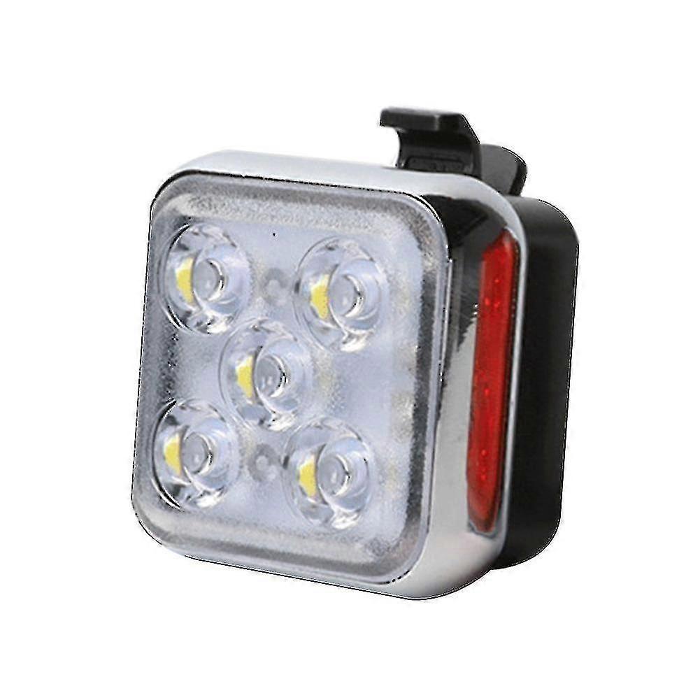 Mountain Bike Tail Light Usb Rechargeable Bicycle Light,white
