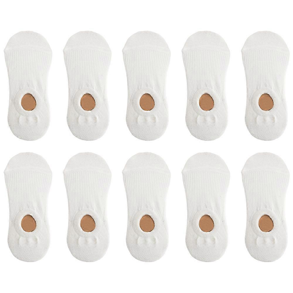 10 Pairs Ankle Socks Women's Thin Running Low Cut Short Socks, Solid color Casual Socks