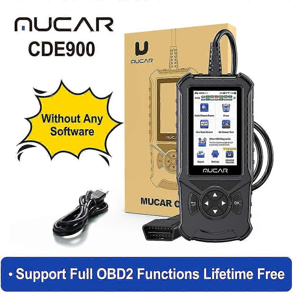 Thinkcar Mucar Cde900 Obd2 Scanner Ecm Tcm Abs Srs Car Diagnostic Tools Auto Code Reader Diagnosis O
