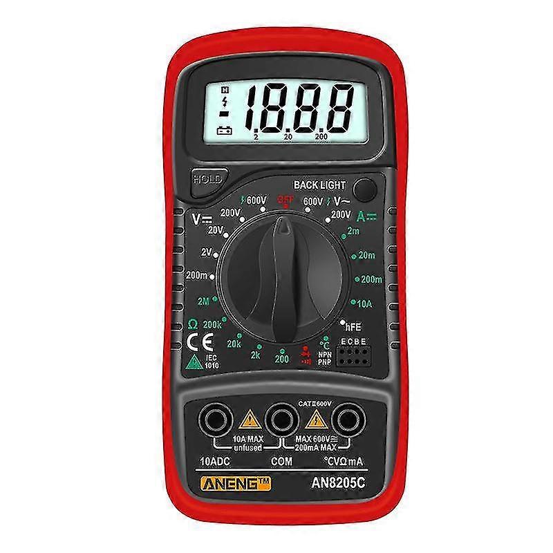 An8205c Digital Multimeter Ac/dc Ammeter Test Voltage Current Multimeter Digital