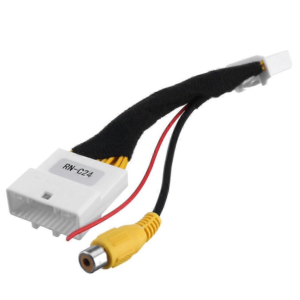 Car 24Pin Video Input Switch Reverse Parking Camera Rca Adapter Cable for Stepway Vivaro Dacia Sand