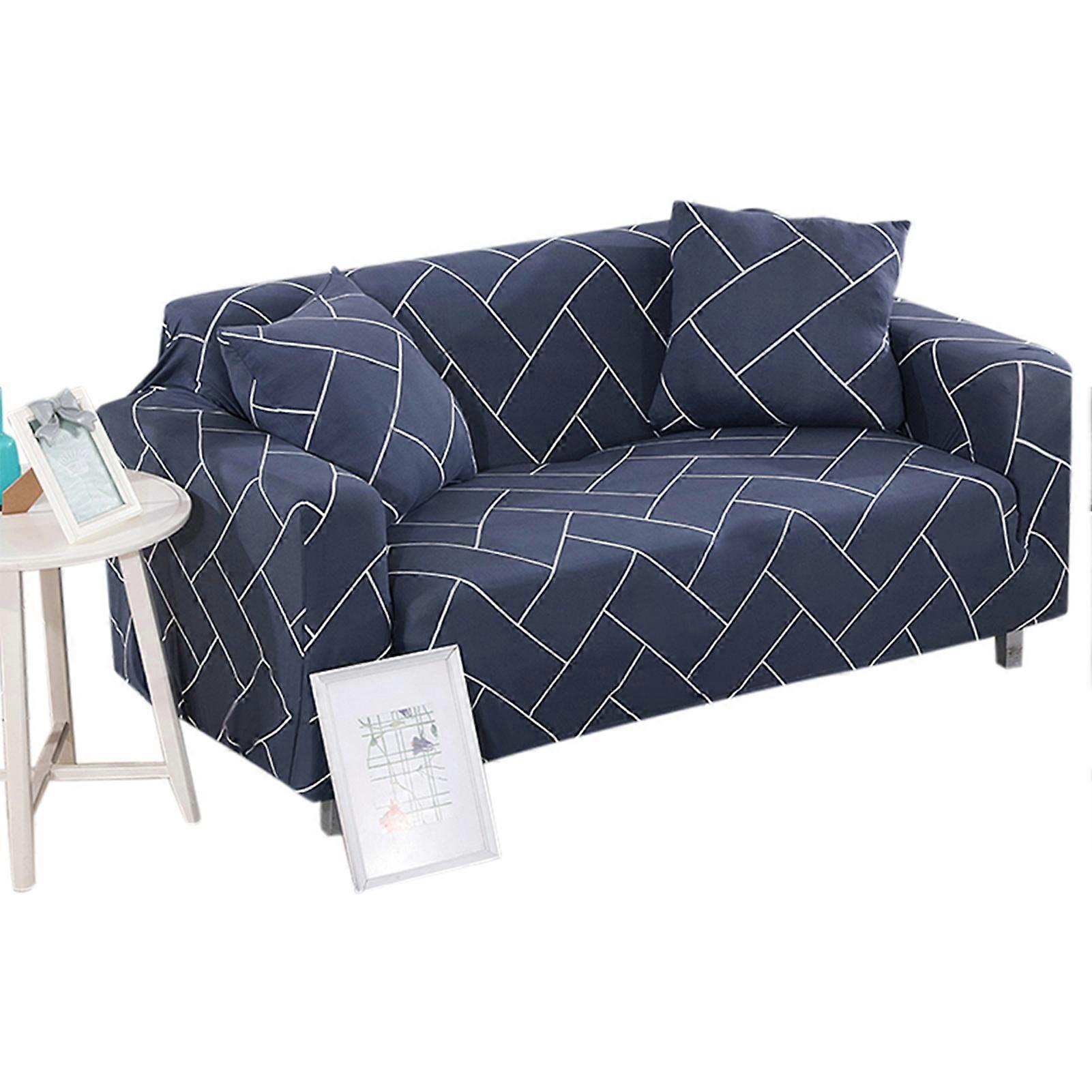 Elastic Dustproof Slipcover Sofa Cover Cushion Protector (For 4 People Couch)