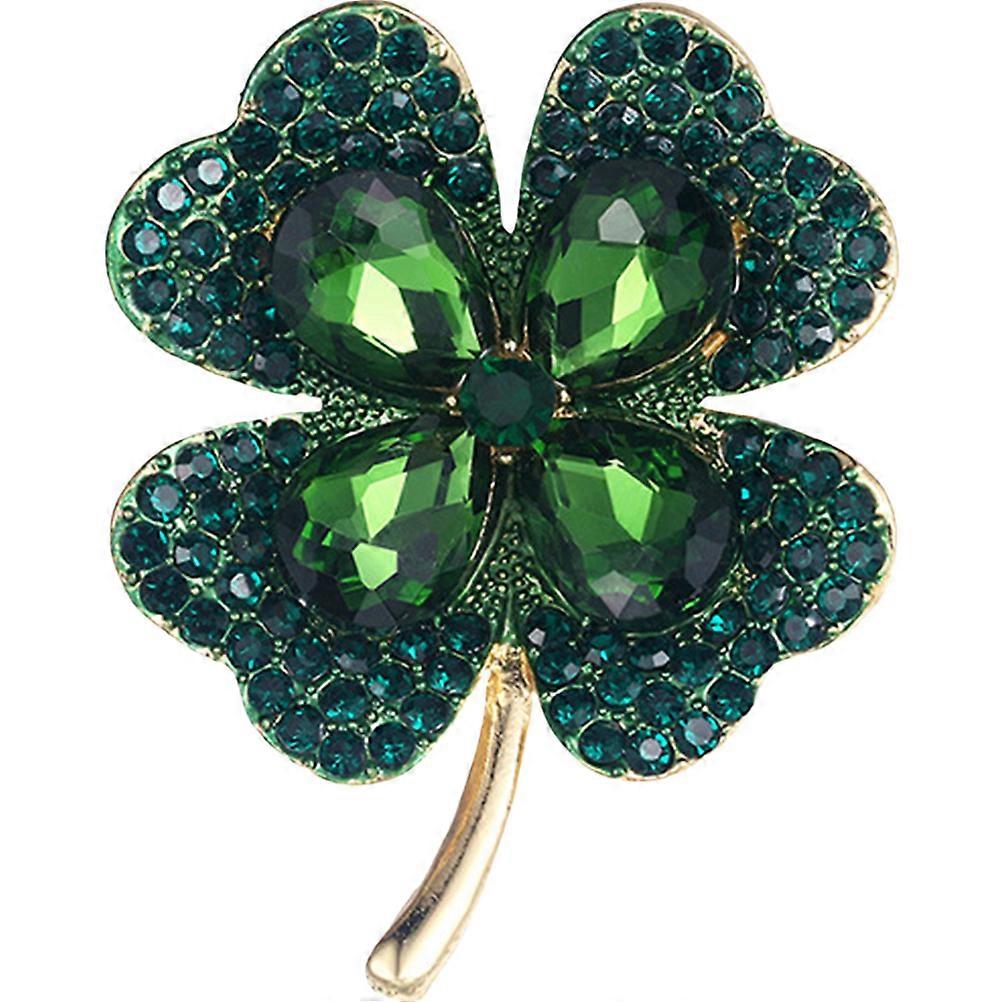 St. Patrick's Day Brooch Badge Brooch Lapel Pin Rhinestone Decorative Brooch Pin