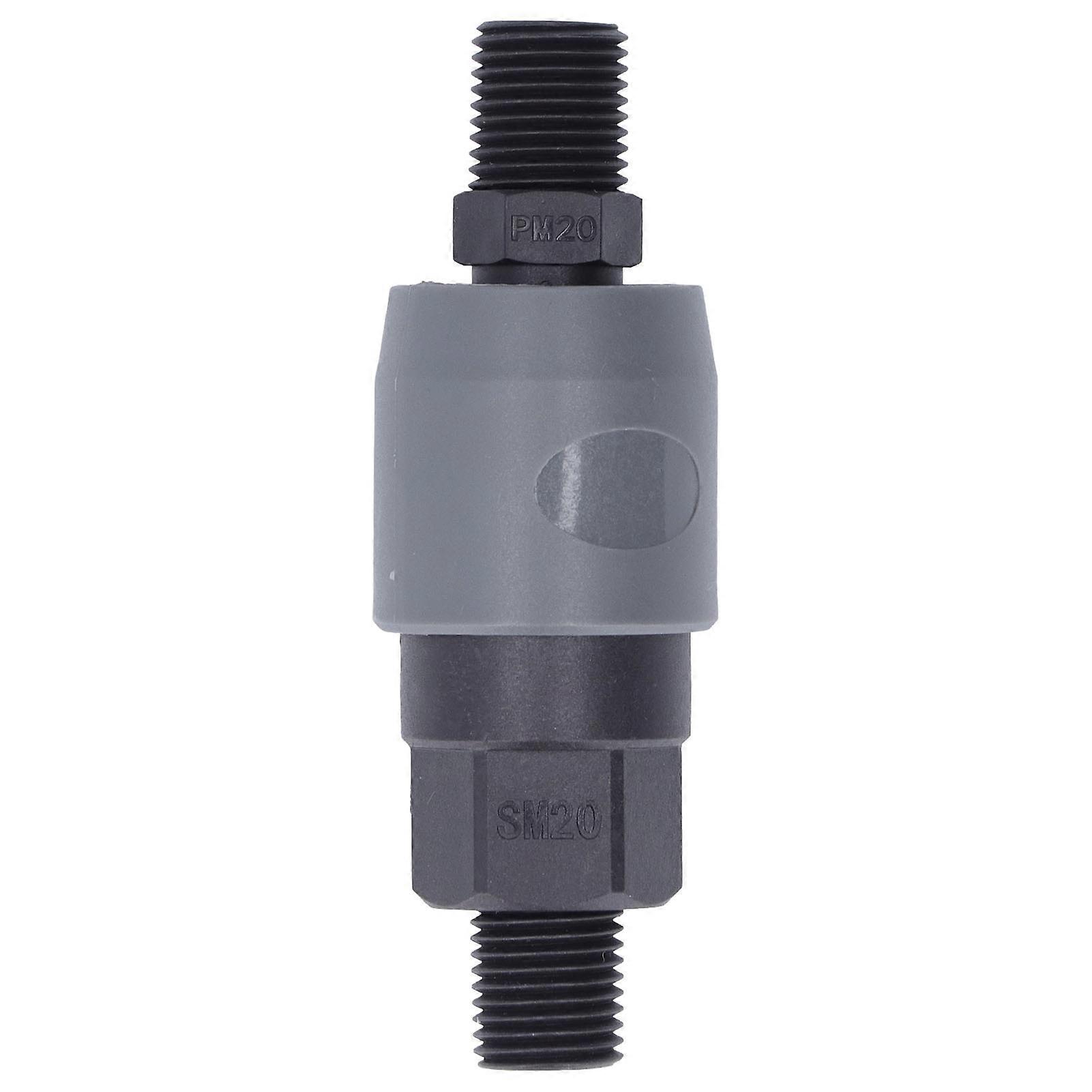 C Type Pneumatic Quick Connector Plastic Steel Self Locking Air Connector for PU Pipe(SM20+PM20 1/4in ) YEMAA