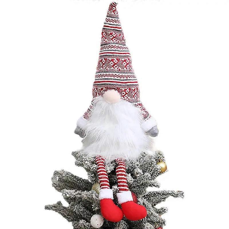 Nnetm Jolly Gnome Guardian: A Whimsical Christmas Tree Topper Awo25767