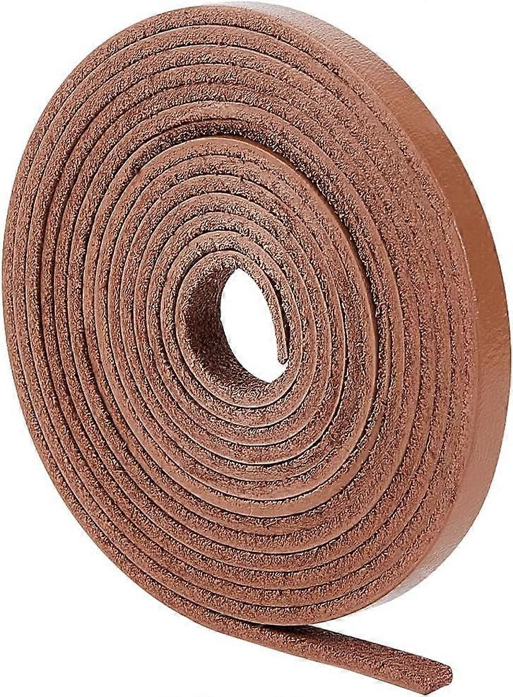 Genuine Leather String Full Grain Cowhide Leather Strips Flat Leather Strap Cord 2mm Thick Braiding Thread Rope 0.24x79inch