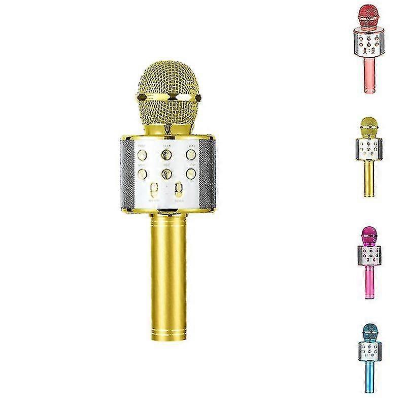 bjxy wireless bluetooth microphone with led light family party birthday party microphone singing