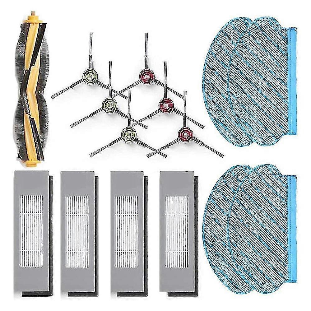 15pcs roller side brush filter mop compatible with ecovacs deebot ozmo 920 / 950
