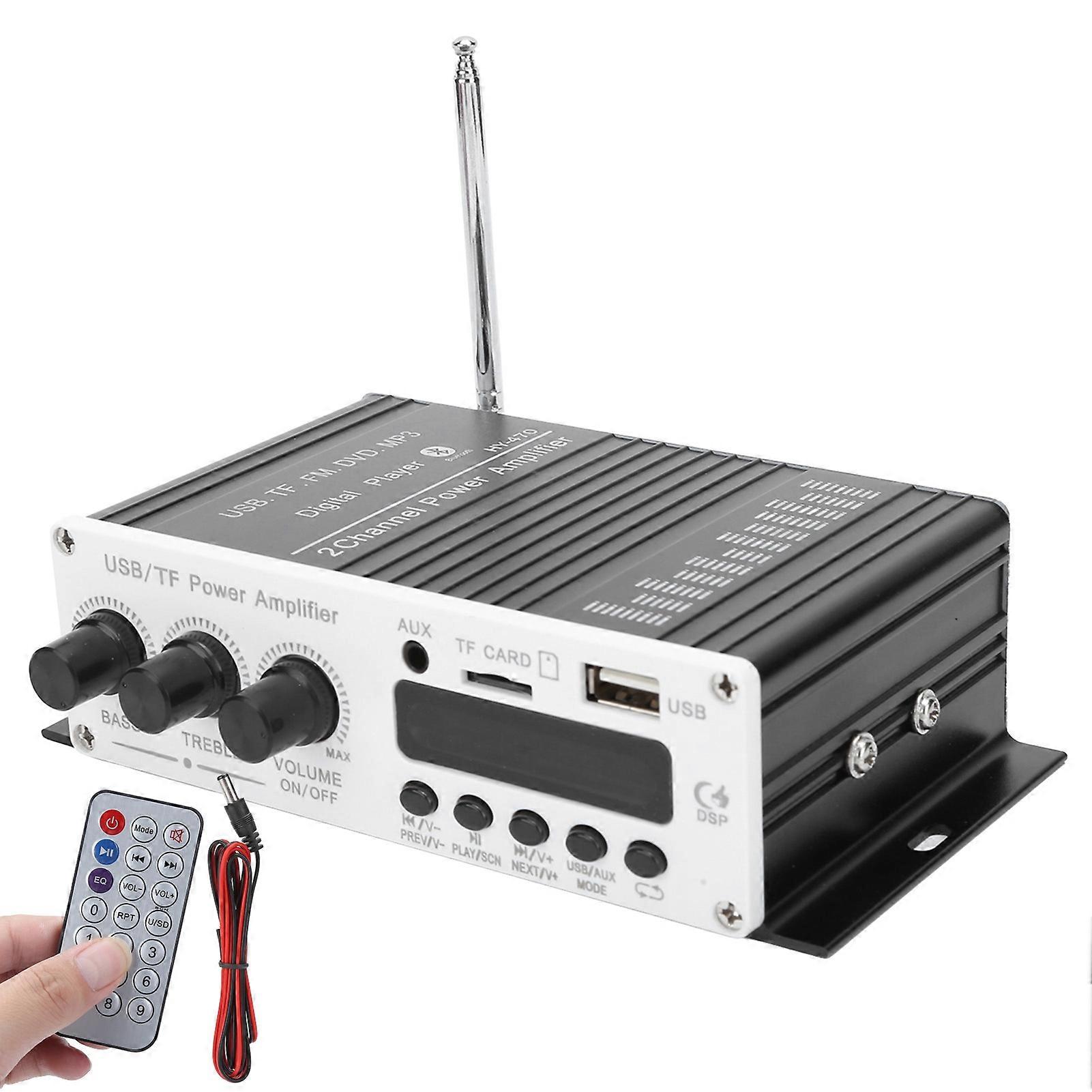 USB Memory Card FM 3 in 1 Stereo Power Audio Amplifier Bluetooth 4.2 Digital Player NO.8124