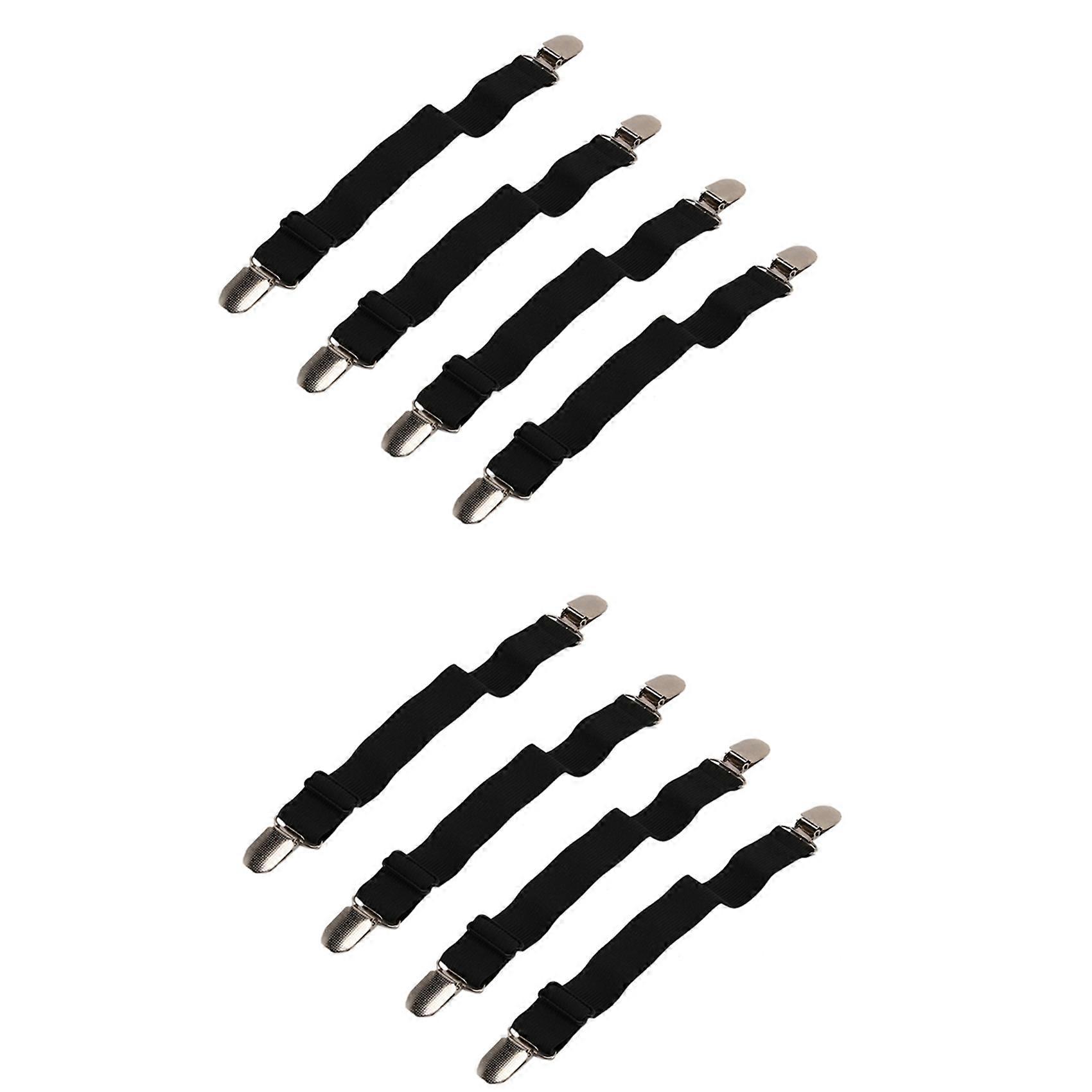 Bed Sheet Holder Straps, Corner Sheet Clips, Elastic Adjustable Sheet Fasteners Sheet Grippers for