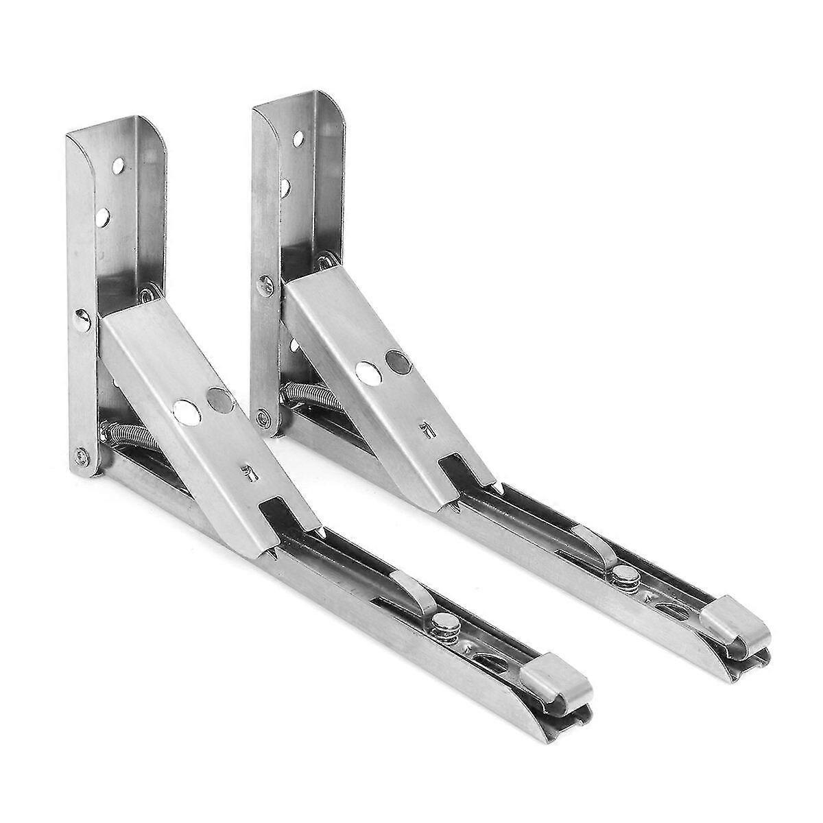 2Pcs folding table bracket wall shelf bench support stand rack holder heavy duty