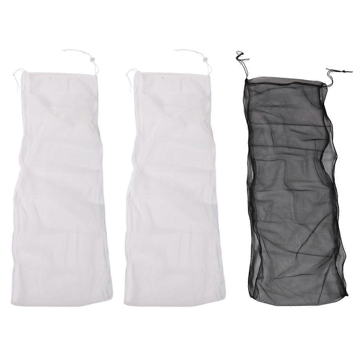 3stk stor justerbar fuglebur dæksel frø fanger universal fuglebur nylon mesh netdækning blød ski