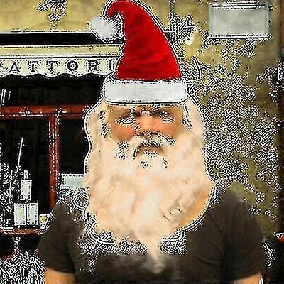Min gamle mand juleferie sjov maske Super blød julemand Voksen