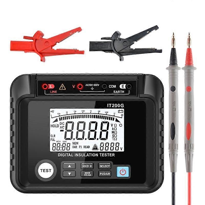 Resistance Test Meter Insulation Resistance Tester LCD Megohmmeter
