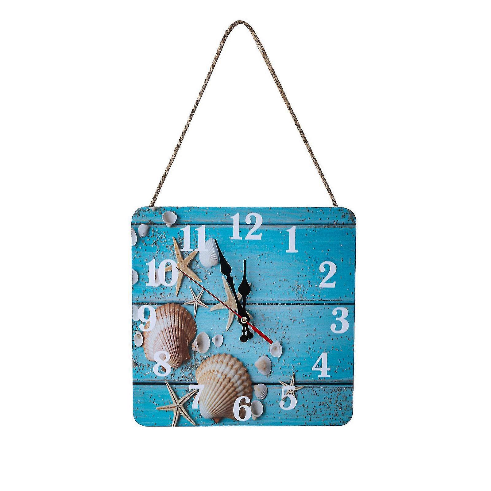 American Wall Clock Square Silent Wall Clock Home Decoration Wall Clock