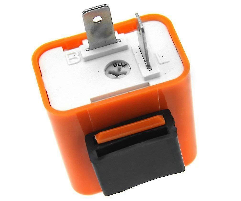 12v 2-pin Led Flasher Relay, Adjustable Indicator Relay, Turn Signal Indicator Blinker Relay For Motorcycle Motorbike Scooter2pcs