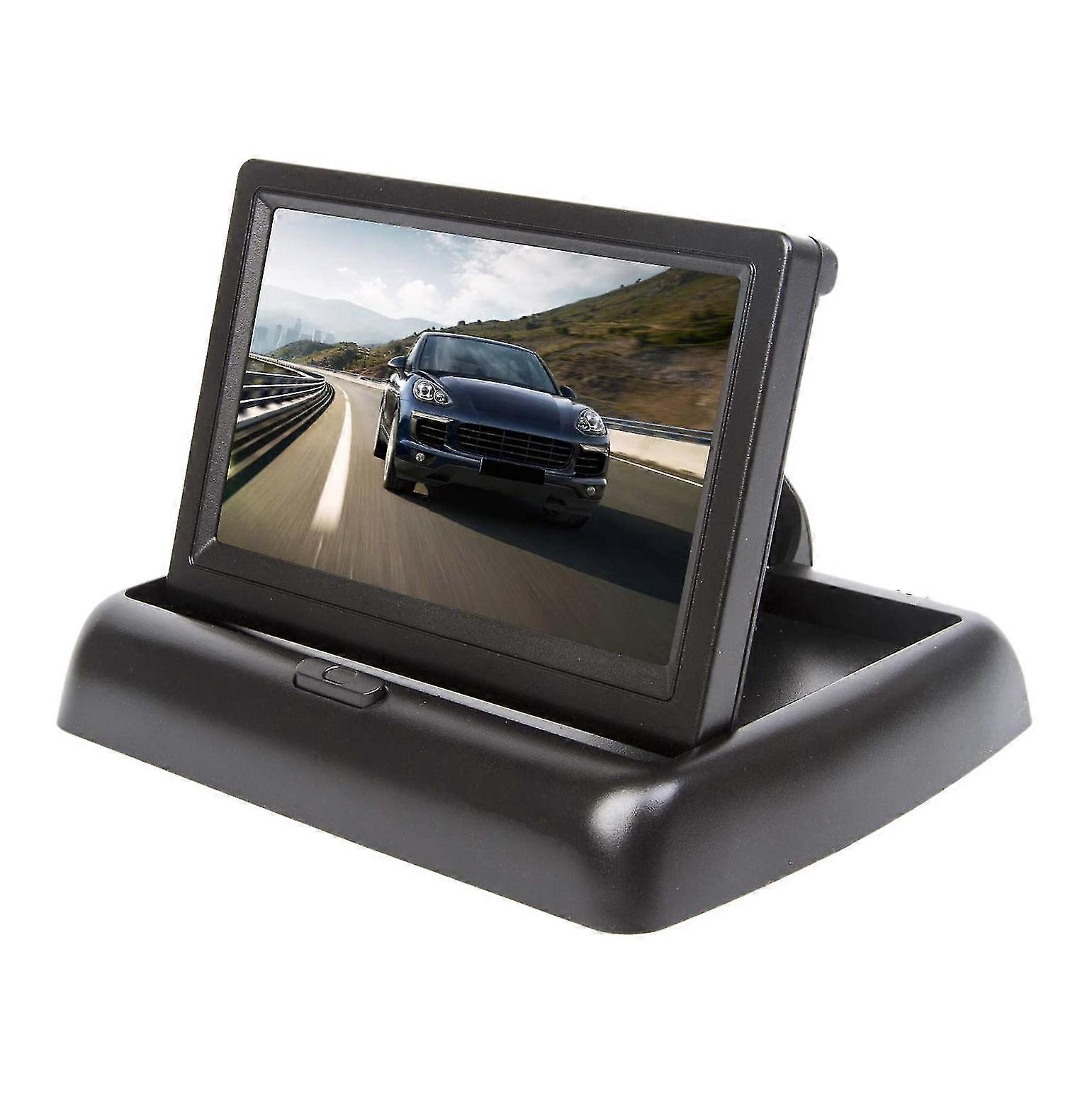 Car 5 Inch Folding Monitors Hd Video Mini Car Parking Tft Lcd Monitor Display Rear View Reverse Kit