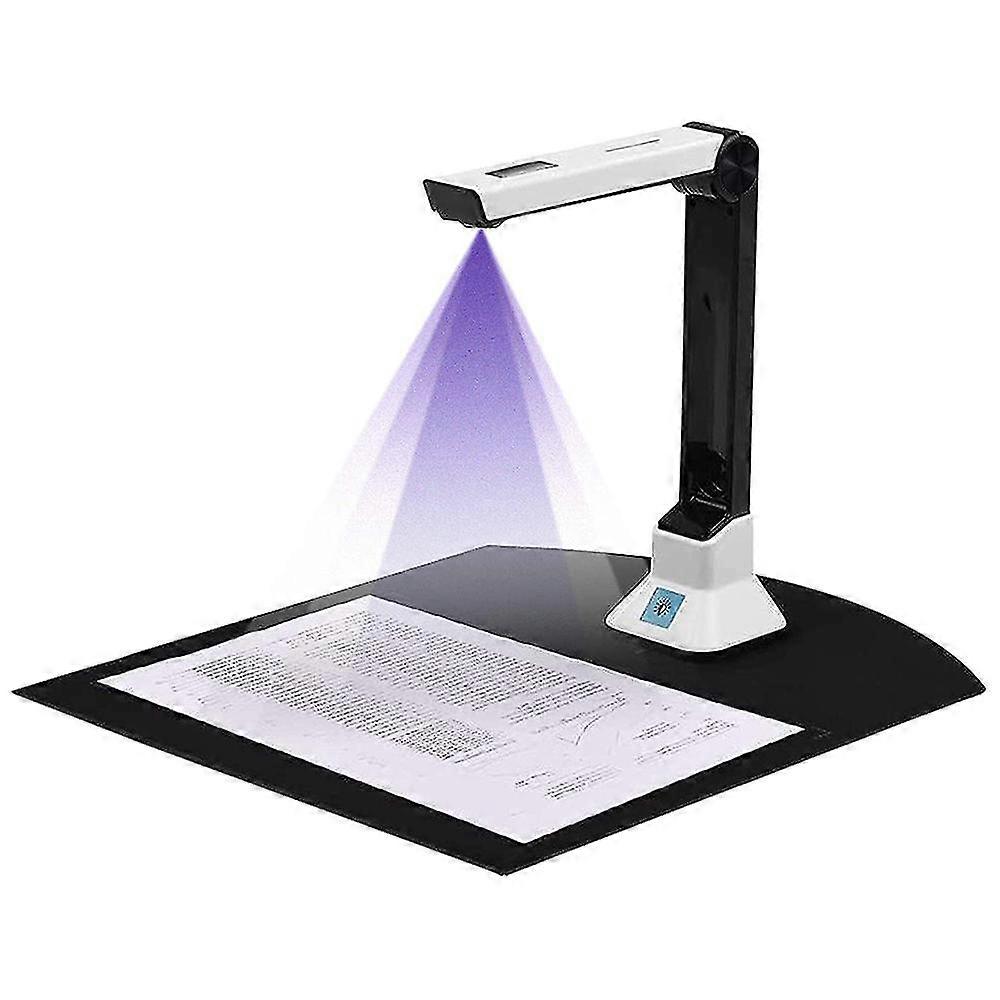 Document Camera for Teachers, Portable USB Document Camera Scanner with Stand 8MP HD A4 Format Cam Photo Scanner