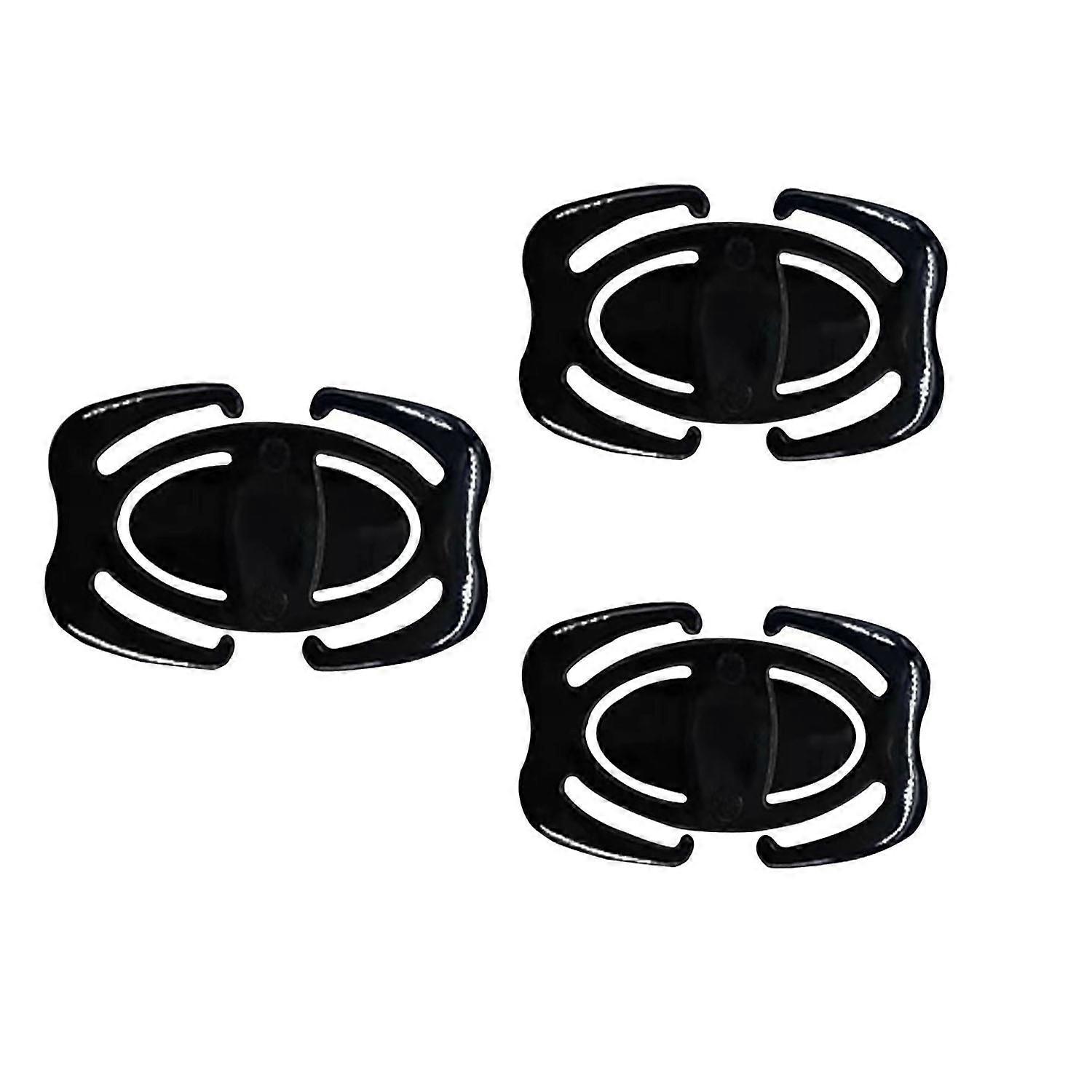 3 women's bra straps (black)