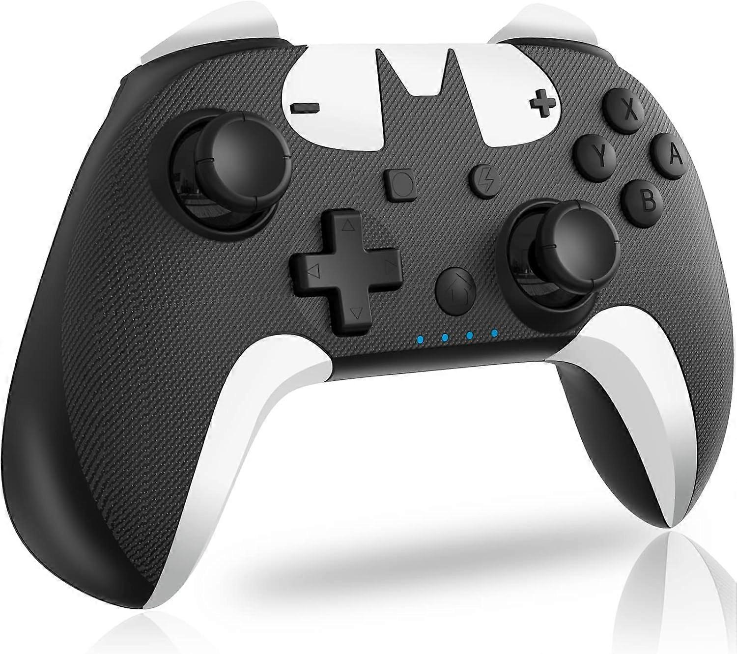 Switch Controller - Trådlös Switch Controller för Switch / Switch OLED / Switch Lite med makroknapp (svart silver)