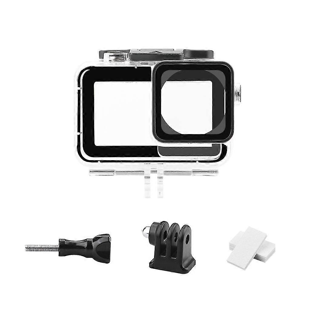 Waterproof Housing Case 40m Diving Protective Shell For Action 3 4 Touches Screen Action Cameras With Quick Adapter Base