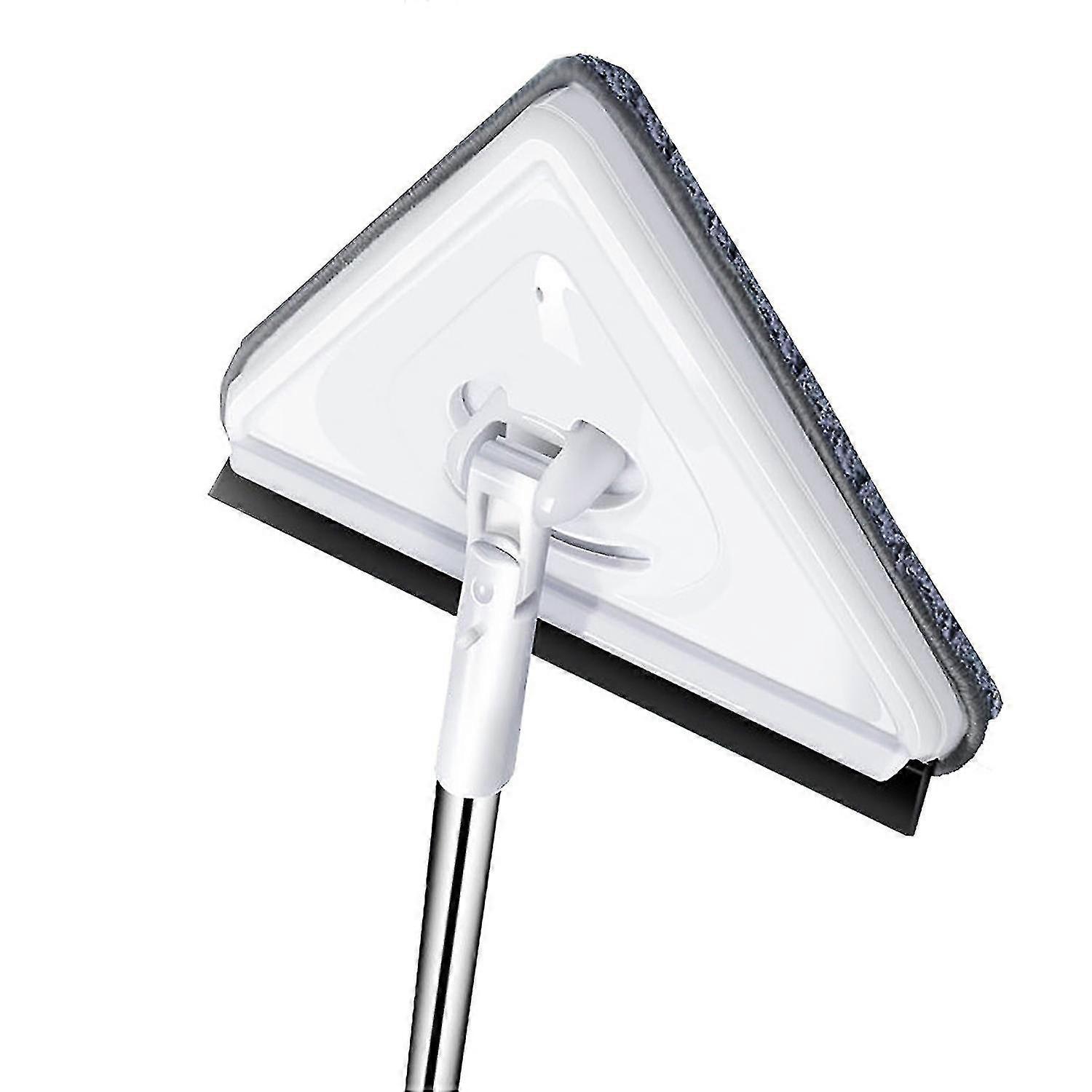 Glass Window Sanitary Wiper Flexible Handle Rotatable Triangle Mop Cleaning Tool